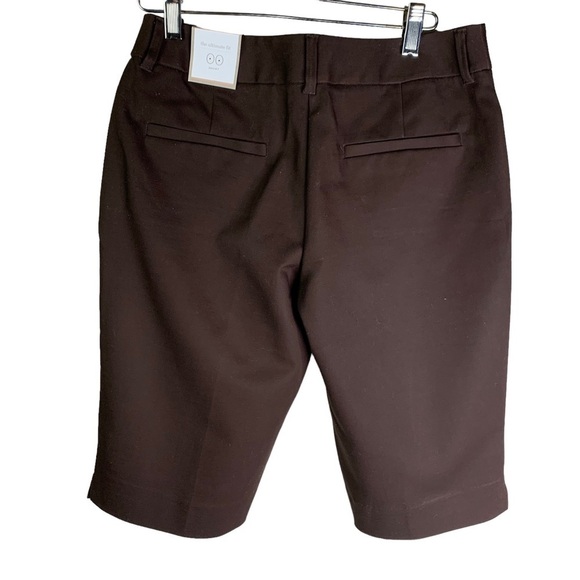 Chico’s Gorgeous Chocolate Brown “The Ultimate Short” Bermuda Short Length Sz 2 - Picture 4 of 12